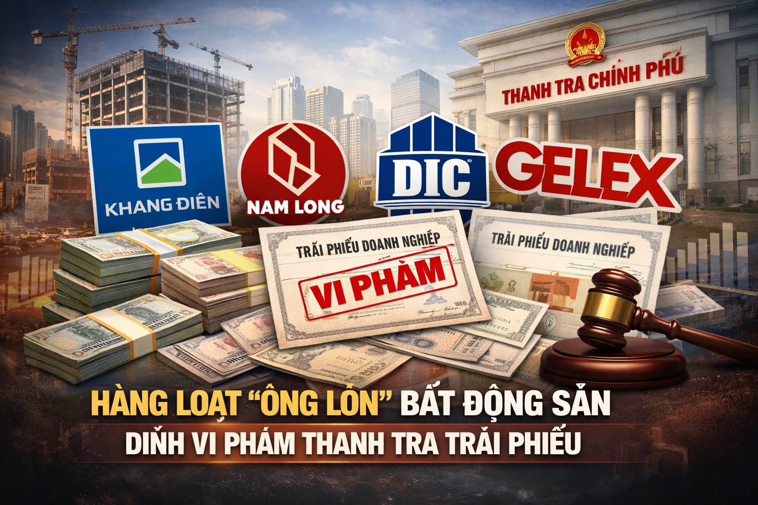 Khang Điền (KDH), Nam Long (NLG), DIC Corp (DIG), Gelex (GEX), … bị điểm tên trong kết luận thanh tra về trái phiếu- Ảnh 1. Khang Điền (KDH), Nam Long (NLG), DIC Corp (DIG), Gelex (GEX), … bị điểm tên trong kết luận thanh tra về trái phiếu- Ảnh 1.