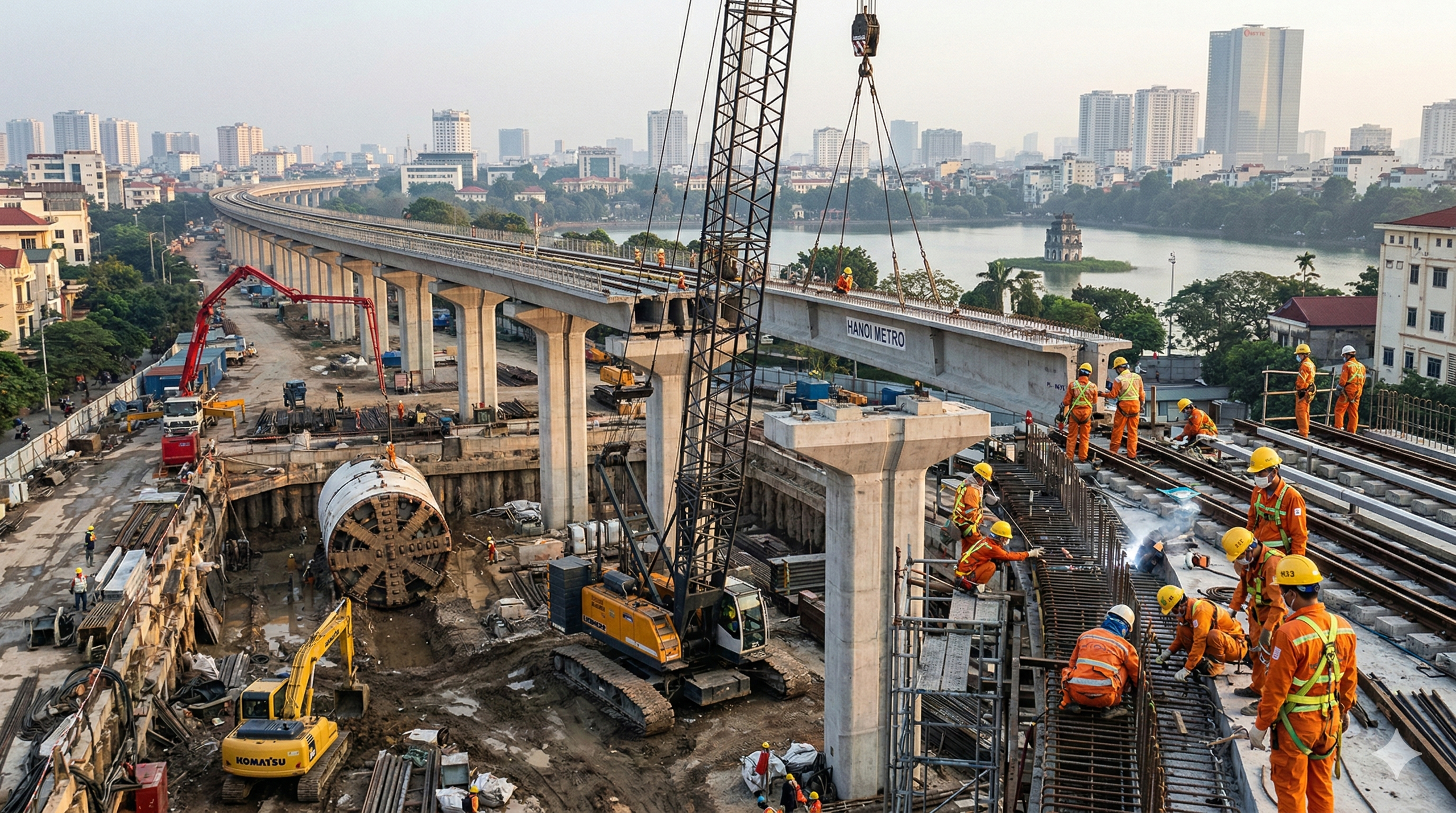 2-17722728974091743042700 Hà Nội quyết tâm 10 năm làm 1.000 km đường sắt đô thị, các thành phố lớn trên thế giới làm hết bao lâu? - Ảnh 2.